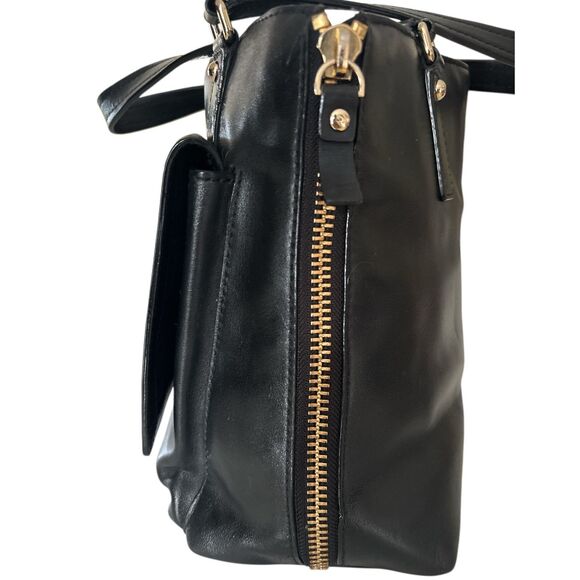 Kate spade new york Varick Street Suede Austin black Shoulder bag Leather Tote - Picture 4 of 9